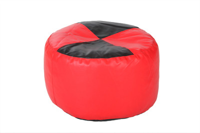 71% OFF on The Bean House XL Bean Bag Cover (Without Beans)(Black, Red)