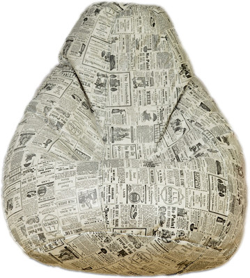 Fat Finger XXL Bean Bag Cover (Without Beans)(Multicolor)