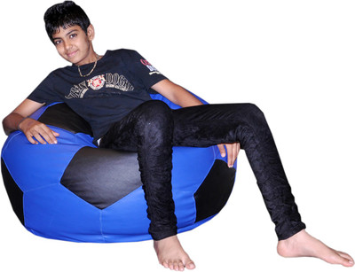 

Comfy Bean Bags XXXL Bean Bag Cover (Without Beans)(Blue, Black)