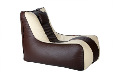 

Comfy Bean Bags Large Lounger Bean Bag Cover (Without Beans)(Brown)