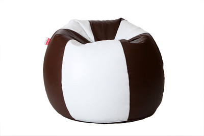 

Comfy Bean Bags XXXL Bean Bag Cover (Without Beans)(Brown, White)