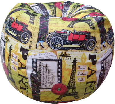 Fun ON XXL Tear Drop Bean Bag Cover (Without Beans)(Multicolor)