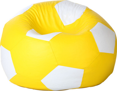 

Comfy Bean Bags XL Bean Bag Cover (Without Beans)(Yellow, White)