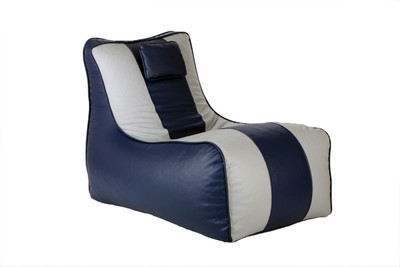 

Comfy Bean Bags XL Lounger Bean Bag Cover (Without Beans)(Blue, Grey)