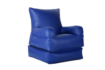 

Comfy Bean Bags Large Lounger Bean Bag Cover (Without Beans)(Blue)