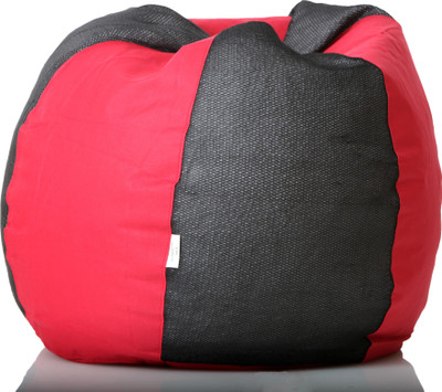 

Comfy Bean Bags XXXL Bean Bag Cover (Without Beans)(Black, Red)