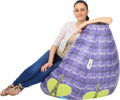 

Can bean bags XXXL Bean Bag Cover (Without Beans)(Purple, Yellow)
