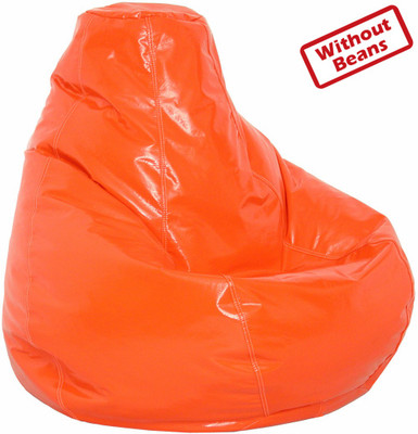 70% OFF on Fab Homez XXXL Teardrop Bean Bag Cover (Without Beans)(Orange)