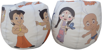 40% OFF on Fun ON Large Bean Bag Cover (Without Beans)(Multicolor)