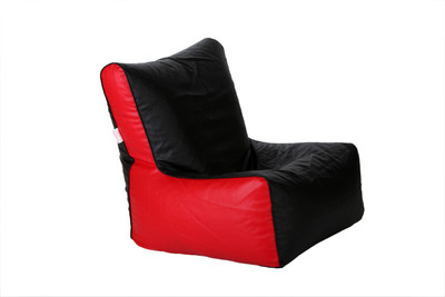 

Comfy Bean Bags XXL Bean Bag Cover (Without Beans)(Black, Red)