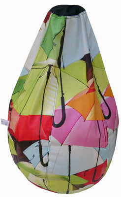 Fun ON XXL Tear Drop Bean Bag Cover (Without Beans)(Multicolor)