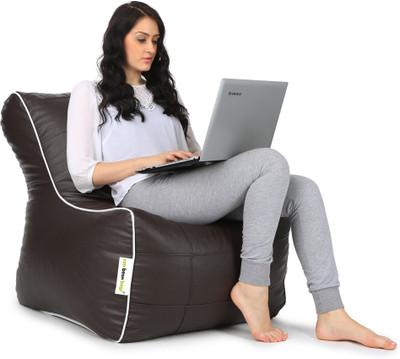 

Can bean bags XXL Bean Chair Cover (Without Beans)(Brown)