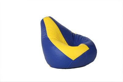 

Comfy Bean Bags XXXL Teardrop Bean Bag Cover (Without Beans)(Blue, Yellow)
