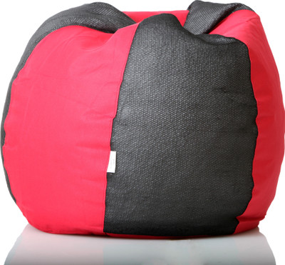 

Comfy Bean Bags XXXL Bean Bag Cover (Without Beans)(Black, Red)