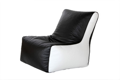 

Comfy Bean Bags XL Bean Chair Cover (Without Beans)(Black, White)