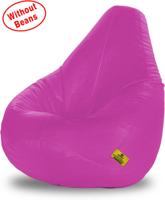 57% OFF on Dolphin Bean Bags XXL Tear Drop Bean Bag Cover (Without Beans)(Pink)