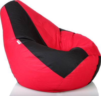 50% OFF on The Bean House XXL Bean Bag Cover (Without Beans)(Black, Red) 50% OFF on The Bean House XXL Bean Bag Cover (Without Beans)(Black, Red)