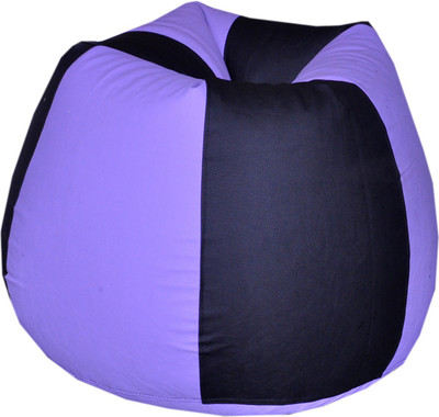 

Comfy Bean Bags XXXL Bean Bag Cover (Without Beans)(Black, Purple)