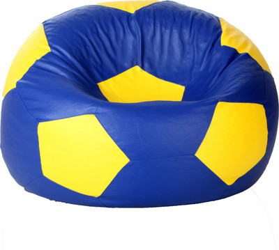 

Comfy Bean Bags XXXL Bean Bag Cover (Without Beans)(Blue, Yellow)