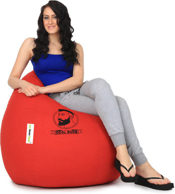 

Can bean bags XXL Bean Bag Cover (Without Beans)(Red)