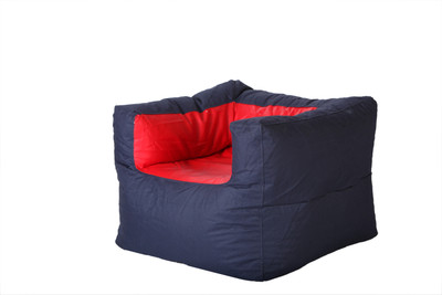 

Comfy Bean Bags Large Bean Bag Cover (Without Beans)(Black, Red)