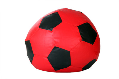 Comfy Bean Bags XL Bean Bag Cover (Without Beans)(Red, Black)