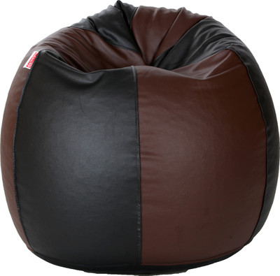 

Comfy Bean Bags XXL Bean Bag Cover (Without Beans)(Brown, Black)