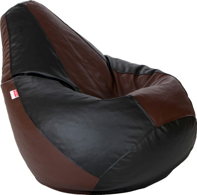 

Comfy Bean Bags XL Bean Bag Cover (Without Beans)(Brown, Black)