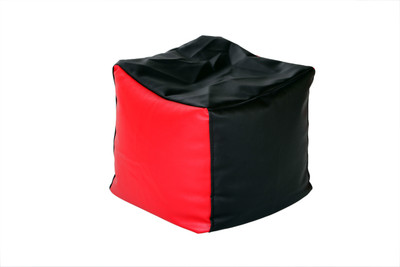 Comfy Bean Bags XXL Bean Bag Cover (Without Beans)(Black, Red)