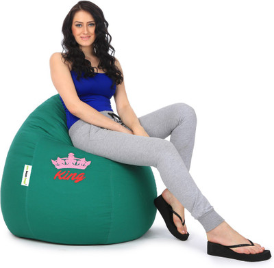 

Can bean bags XXL Bean Bag Cover (Without Beans)(Green)