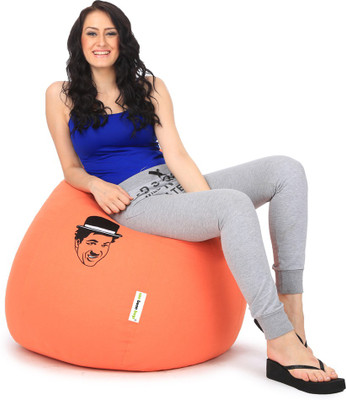 

Can bean bags XXXL Bean Bag Cover (Without Beans)(Orange)