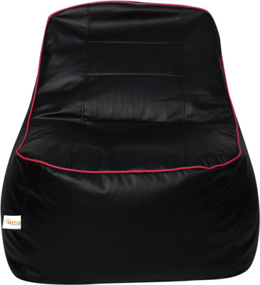 Sattva XXL Tear Drop Bean Bag Cover  (Without Beans)(Black)