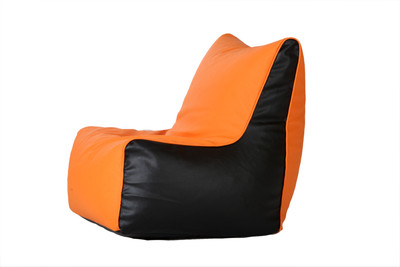 

Comfy Bean Bags XL Bean Chair Cover (Without Beans)(Orange, Black)