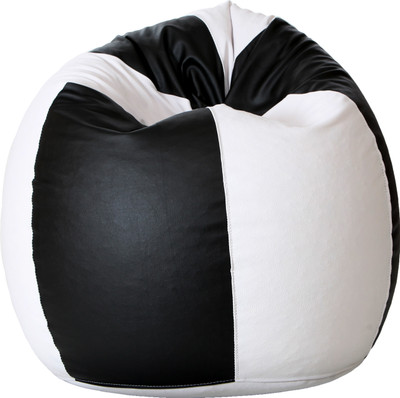 

Comfy Bean Bags XL Bean Bag Cover (Without Beans)(Black, White)
