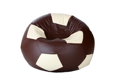 

Comfy Bean Bags XXXL Bean Bag Cover (Without Beans)(Brown, White)