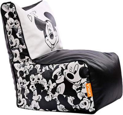 

ORKA XL Bean Bag Cover (Without Beans)(Black, White)