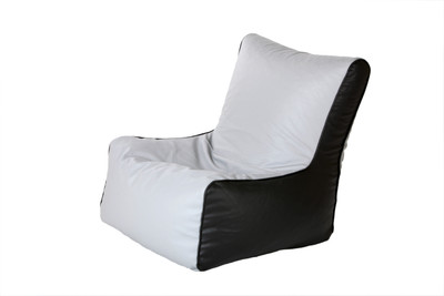 Comfy Bean Bags XXL Bean Chair Cover (Without Beans)(Black, Grey)