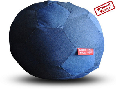 68% OFF on STYLE HOMEZ XXXL Chair Bean Bag Cover (Without Beans)(Blue)