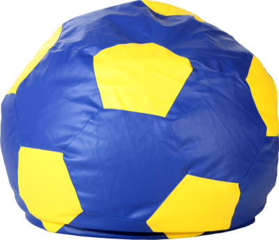 

Comfy Bean Bags XL Bean Bag Cover (Without Beans)(Blue, Yellow)