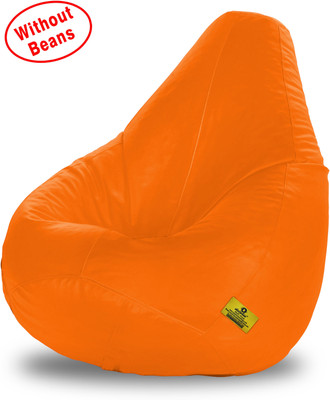 58% OFF on Dolphin Bean Bags XXL Tear Drop Bean Bag Cover (Without Beans)(Orange)