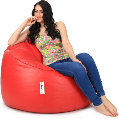 

Can bean bags XXXL Bean Bag Cover (Without Beans)(Red)
