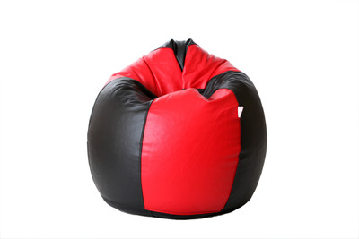 

Comfy Bean Bags XXL Bean Bag Cover (Without Beans)(Red, Black)
