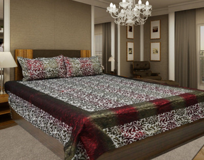 

Snuggle Polyester Double Bed Cover(Multicolor, 1 Bed Cover 2 Pillow Covers)