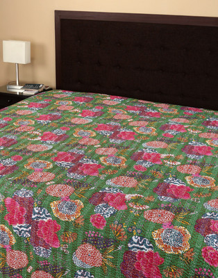

Rajrang Cotton Double Bed Cover(Green)