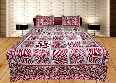

Shoppeholics Polycotton Double Bed Cover(Multicolor, Double Bedcover with 2 pillow cover)