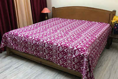 Stylo Culture Cotton Double Bed Spread(Lavender)