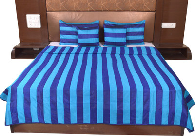 

Soundarya Silk Double Bed Cover(Blue)