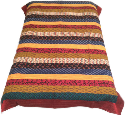 

Minky's Decor Cotton Queen Bed Cover(Multicolor)