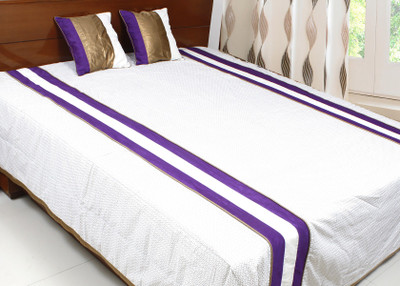 

Coco Bee Cotton Double Bed Cover(Multicolor)