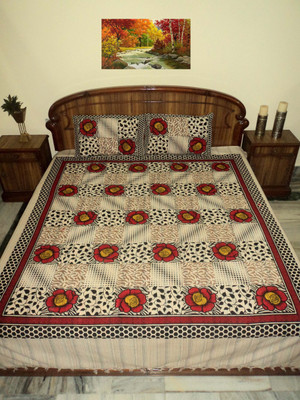 

Amita Home Furnishing Cotton Queen Bed Cover(Multicolor)